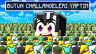 Minecraft AMA Bütün CHALLANGELERİ Yaptım..