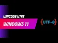 How to enable or disable Unicode UTF-8 for languages in Windows 11
