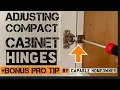 Kitchen Makeover must Adjusting Compact Cabinet Hinges