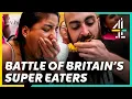 British Competitive Eaters Take On EPIC Burger CHALLENGE Battle Of The Super Eaters All 4