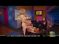 Carrie Keagan s Rockin Body in White Gold Striped Dress 12