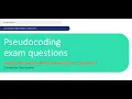 Pseudocode - VCE Specialist Maths Sample Exam 2 Q2