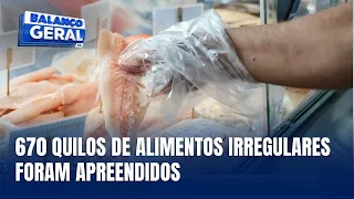 Fiscalização apreende 670 kg de alimentos irregulares em Florianópolis