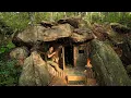 Lagu Build an Underground Bushcraft Cave For Survival in The Rain Forest, Catch and Cook