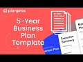 5 Year Business Plan Template Dave Lavinsky of PlanPros ai