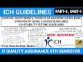 ICH Guidelines Process Qsem Q Series Guidelines Part-3 Unit-1 P Quality Assurance 6th Sem