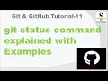 git status command explained with Examples git status command Git GitHub
