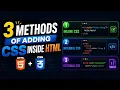 How to Add CSS to HTML 3 Methods Explained for Beginners
