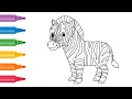 Animal coloring book Zebra coloring pages kolouring drawing book