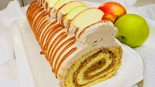 Jednostavan, sočan rolat sa jabukama - rana jesen na tanjuru 🍎🍏🍁🍃🍂