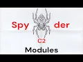 Command Control C2 Framework - SpyderC2 Modules Supported