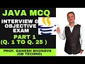 JAVA MCQs for interview and objective exams Top JAVA MCQs questions and answers Part 1 GB TECHNO
