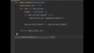 Python - Find All Duplicates In An Array LeetCode 442