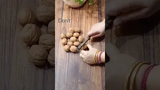 Right Way To Open Walnut Shell How To Open Walnuts Easily Shorts 