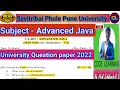 Advanced Java University Question Paper - 2022 Adv Java Question Paper