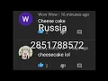 Russian national anthem Roblox id code Shout out