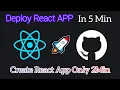 Deploy React App Free in GitHub How to Deploy React to Github Pages Steps by Steps