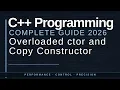 Overloaded Constructors and Copy Constructors in C