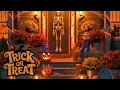 Download Lagu Spooky Halloween Porch 🎃✨ | Cozy Halloween Music \u0026 Trick-or-Treat Night Ambience
