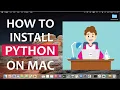 How to install Python on Mac Python 3 9 7 Run first python program on IDLE