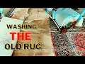 The Carpet Cleaner Machine Washing A 30 year old carpet  ||  Washing The Old Rug