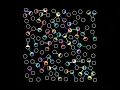 Random walk of Colors Draw by openFrameworks