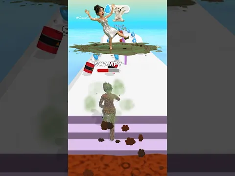 Girl Rider Puppy in the Mud #shorts #games