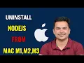 How To Uninstall NodeJS From MAC M1 M2 M3