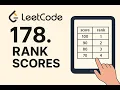 Rank Scores Leetcode 178