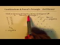 What is the sum of first four terms of diagonal 2 in Pascals Triangle