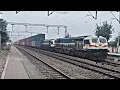 Download Lagu RUNNING 🏃 OPPOSITE TWIN WDG4 WITH DOUBLE STACK CONTAINER IN TRAIN SPEED RESTRICTION AREA (TSR)