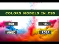 CSS Color Models - hex rgb rgba hsl 2021