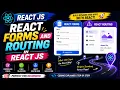 React Forms and React Routing in REACT JS React JS Tutorial for Beginners
