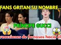 Download Lagu Jin in Milan Fashion Week 2025: con visual de príncipe Gucci y reacciones de celebridades hacia él.