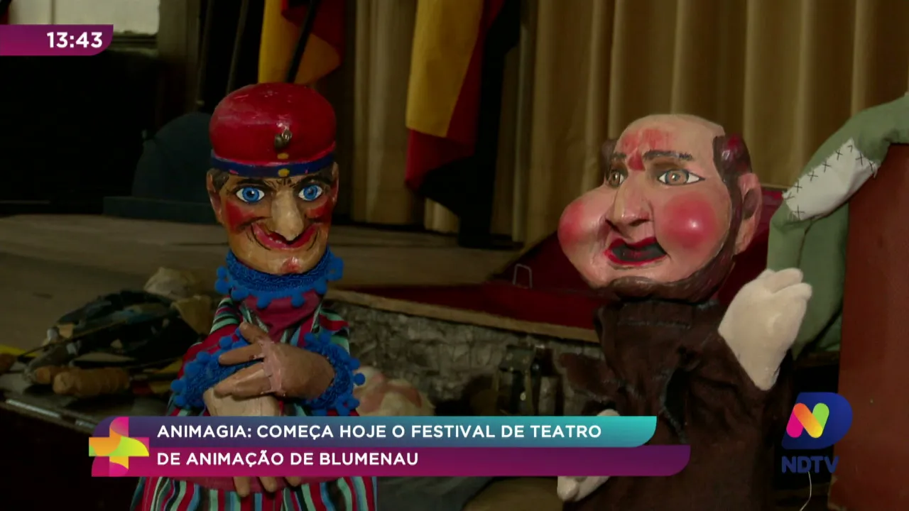 Animagia: começa hoje o Festival de Teatro de Animação de Blumenau