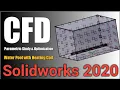 CFD Parametric Study Optimization for Water Pool Design using SolidWorks 2020