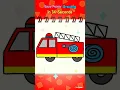 Draw a Fire Truck in 30 Seconds Easy Drawing for Kids