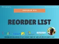Reorder List Nataraja Murthy Program Stay Safe and Code