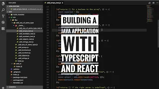 Building a Java application with TypeScript and React pt1