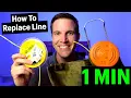 EASY Restring Black Decker Weed Eater How to replace line in 1 minute