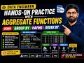 SQL Aggregate Functions Practice for Data Engineers GROUP BY HAVING ORDER BY