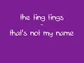 The Ting Tings - That's Not My Name