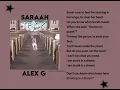 Sarah - Alex G - Lyrics