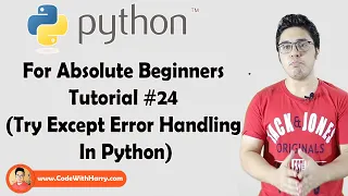 Try Except Exception Handling In Python Python Tutorials For Absolute Beginners In Hindi