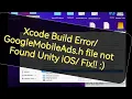 Xcode Build h file not Found Unity iOS Error Fix