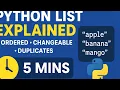 Python List Explained in 2 Minutes Ordered Changeable Duplicates Made EASY