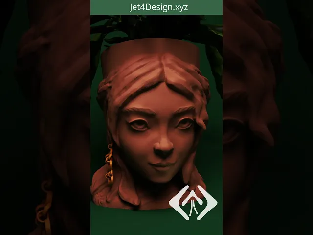 “Muse of the East” Planter with Swaying Earring video thumbnail