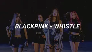 BLACKPINK - Whistle Karaoke Easy Lyrics