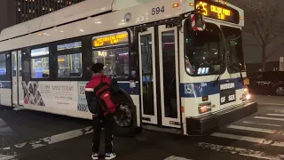 MTA Bus 2012 New Flyer C40LFs 594 650 552 Q25 Q65