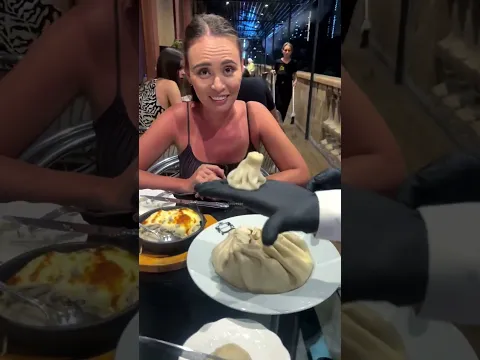 What came out inside this giant dumpling… 😳🥟